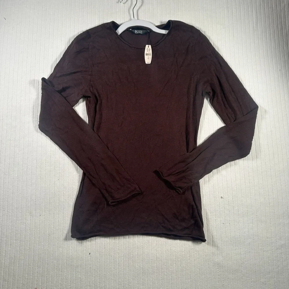 Body by Victoria Victoria’s Secret Women’s Large NWT Brown Long Sleeve Top